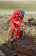 Cutting peat